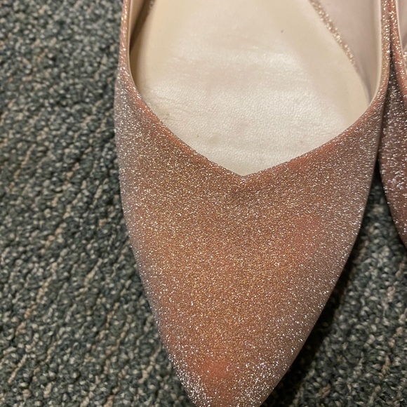 Zara flats gold sparkle shoes size 41 - Picture 2 of 4
